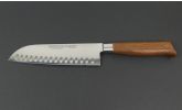Burgvogel "Juglans Line" Santoku (Kullenschliff)