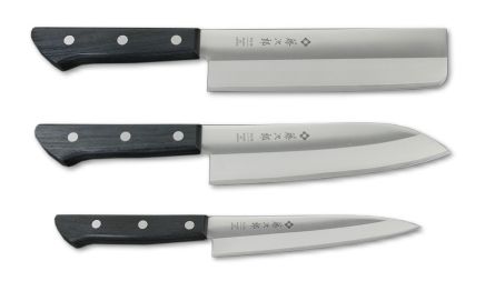 Tojiro Basic 3-Lagen Geschenkset (Santoku / Nakiri / Officemesser)