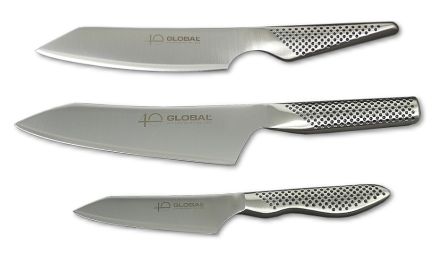 Global Messerset (3er Set) 40 Jahre Jubiläumsedition
