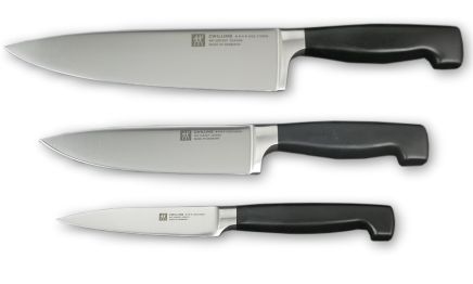 Zwilling Vier Sterne Messerset (Kochmesser, Kl. Kochmesser, Spickmesser)