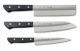 Tojiro Basic 3-Lagen Geschenkset (Santoku / Nakiri / Officemesser)