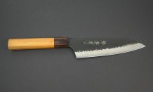 Takayuki &quot;Blue Super&quot; Santoku (Kengata)