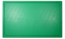 Dick Kunststoff-Schneidbrett mit Saftrille (grün)