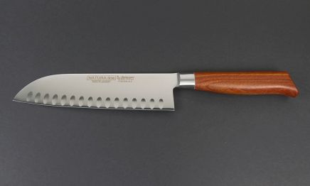 610.4-18K Burgvogel "Natura Line" Santoku (Kullenschliff)