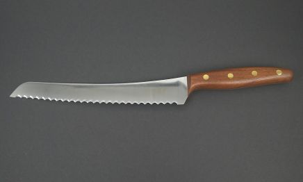 KB2 Windmühlen Brotbeidhändermesser (Walnuß) 