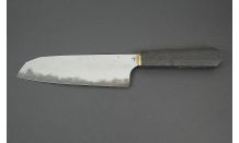 Hohenmoorer Dreilagenstahl Damast Santoku
