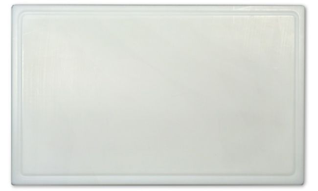 Schneidbrett Schneidebrett Kunststoff weiß 50 x 30 cm Kunststoffschneidbrett 