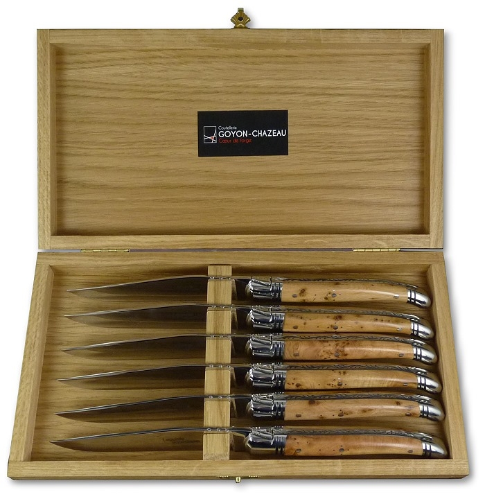Le Thiers Steakmesser "Laguiole" 6er Box