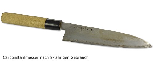 Pflege von Carbonstahlmessern