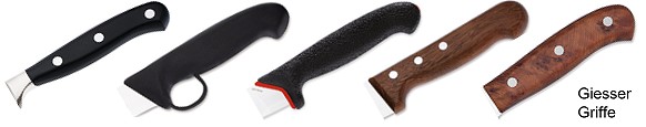 Griffkonzepte der Giesser Messer